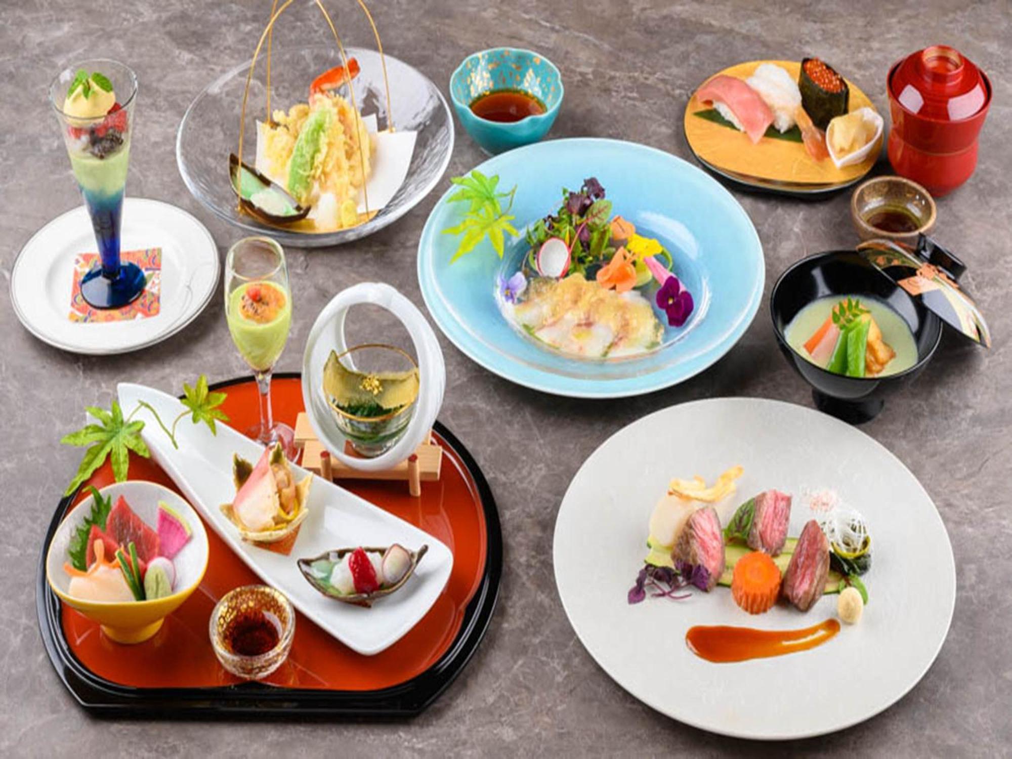 Shin Furano Prince Hotel Exterior foto A selection of French-influenced Japanese cuisine